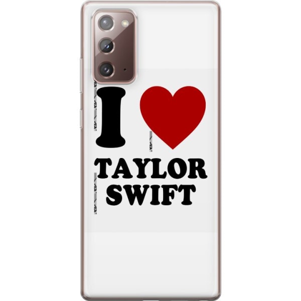 Samsung Galaxy Note20 Genomskinligt Skal Taylor Swift