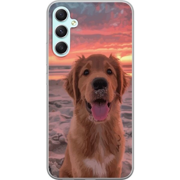 Samsung Galaxy A34 Genomskinligt Skal Hund