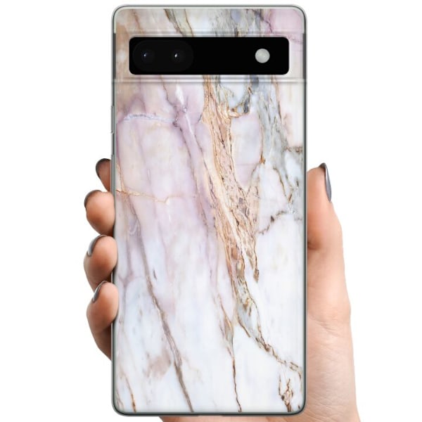Google Pixel 6a TPU Mobildeksel Marmor
