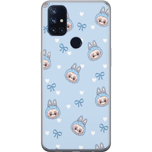 OnePlus Nord N10 5G Läpinäkyvä kuori Labubu Tuli Henki