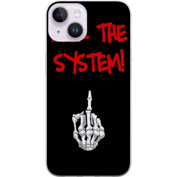 Apple iPhone 15 Plus Läpinäkyvä kuori Fuck System