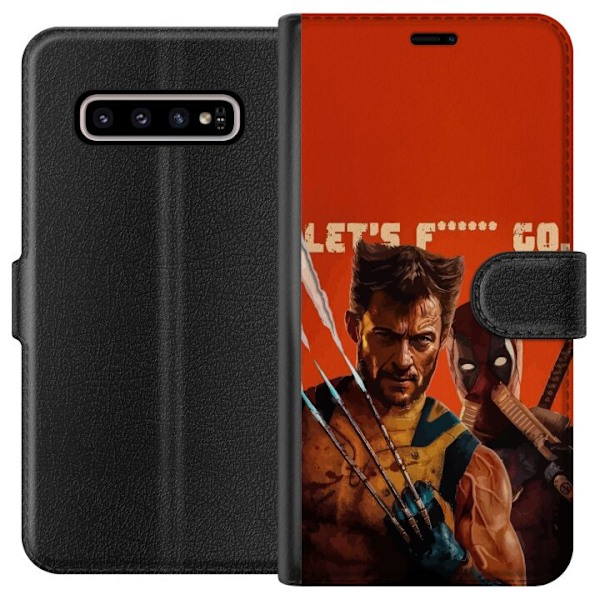 Samsung Galaxy S10+ Plånboksfodral Deadpool & Wolverine