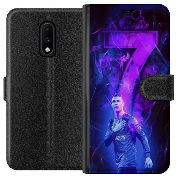 OnePlus 7 Lommeboketui Ronaldo 7 - Fotballlegenden i Aksjon fo