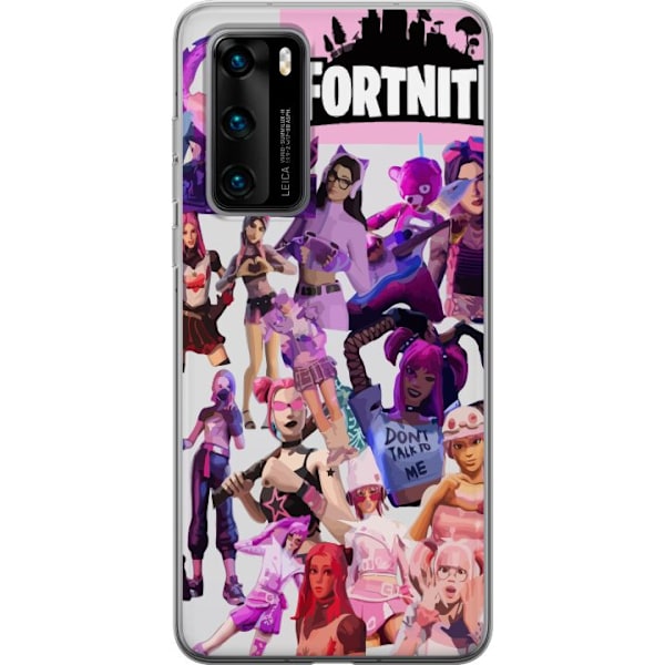 Huawei P40 Läpinäkyvä kuori Fortnite