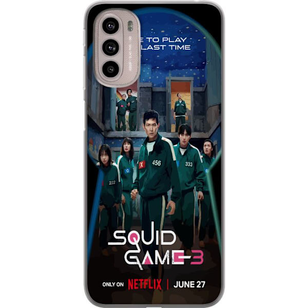 Motorola Moto G41 Läpinäkyvä kuori Squid Game Kausi 3 TV-sarjan hahmot Suositut TV-sarja Motiivit Ikoni Jännitys Draama Aasialainen suunnittelu Tr