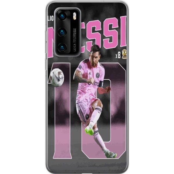 Huawei P40 Läpinäkyvä kuori Lionel Messi