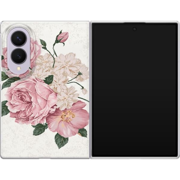 Kompatibelt Mobildeksel til Samsung Galaxy Z Fold8 Rosa rosebukett rosa