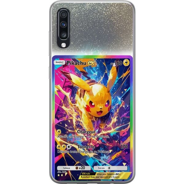 Kompatibelt Mobildeksel til Samsung Galaxy A70 Pikachu gul