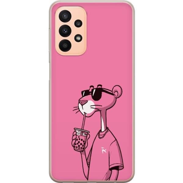 Kompatibelt Mobildeksel til Samsung Galaxy A23 Pink Panter Drink