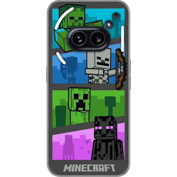 Nothing Phone (2a) Gennemsigtig cover Minecraft