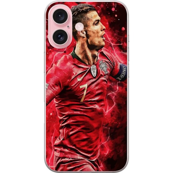 Apple iPhone 16 Läpinäkyvä kuori Cristiano Ronaldo