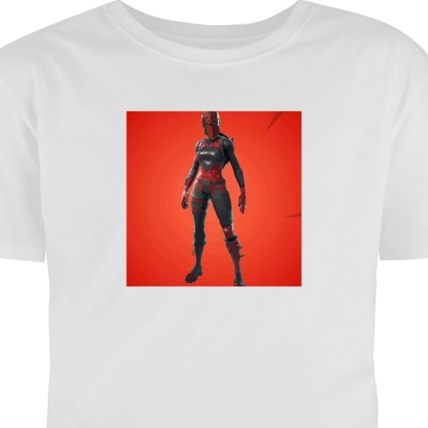 Barn T-shirt Fortnite - Red Knight vit 5-6 År