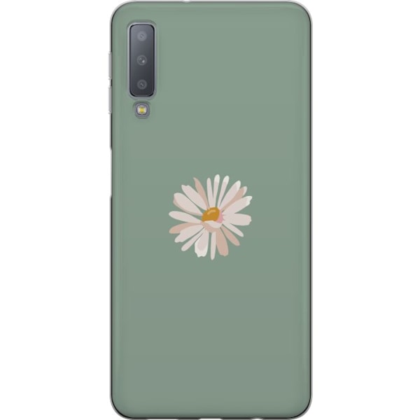 Samsung Galaxy A7 (2018) Läpinäkyvä kuori Vihreä Minimalik