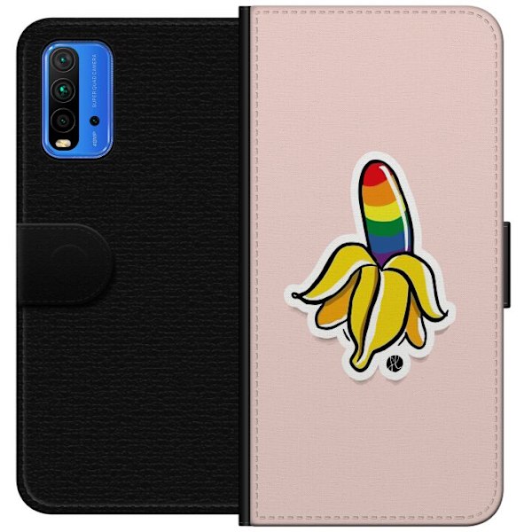 Xiaomi Redmi Note 9 4G Lommeboketui Glad Banan