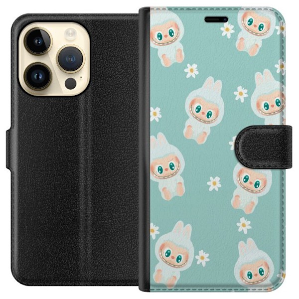 Apple iPhone 14 Pro Plånboksfodral Labubu Candy Vibes – Sö
