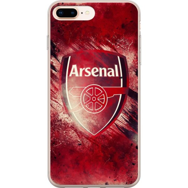 Apple iPhone 8 Plus Gjennomsiktig deksel Arsenal Fotball