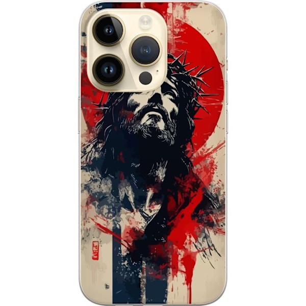 Apple iPhone 15 Pro Läpinäkyvä kuori Jeesus ristillä - kri