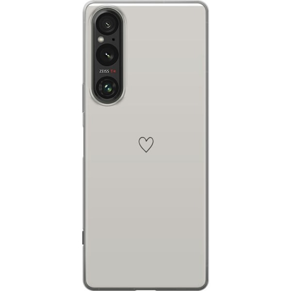 Sony Xperia 1 V Genomskinligt Skal Hjärta