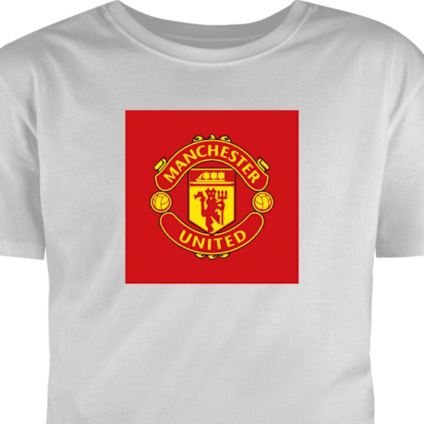 Børne T-shirt | Behagelig T-shirt til Børn Manchester United grå 7-8 År