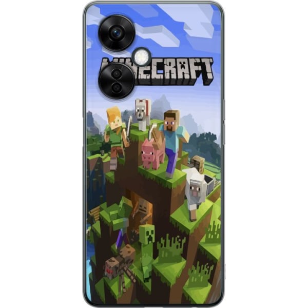 OnePlus Nord CE 3 Lite Gjennomsiktig deksel Minecraft