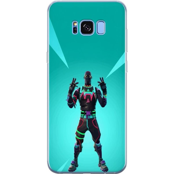 Samsung Galaxy S8 Läpinäkyvä kuori musta ritari fortnite