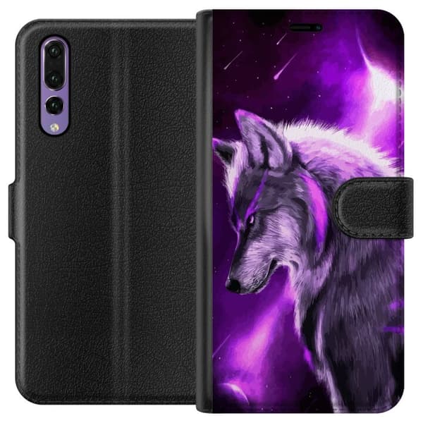 Kompatibel Tegnebogsetui til Huawei P20 Pro Lilla Varg