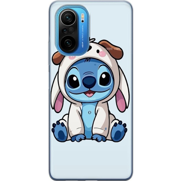 Xiaomi Poco F3 Läpinäkyvä kuori Stitch Koirapuku Lilo & Stitch Disney Hauska Design Sininen Avaruusolento Sarjakuva Hahmo Suosittu Lapsille Suositt