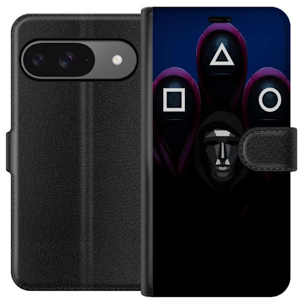 Google Pixel 9 Pro Tegnebogsetui Squid Game Sæson 3 Nye Ikon Populær Serie TV Motiv Asiatisk Drama Trend Iconisk Grafisk Design