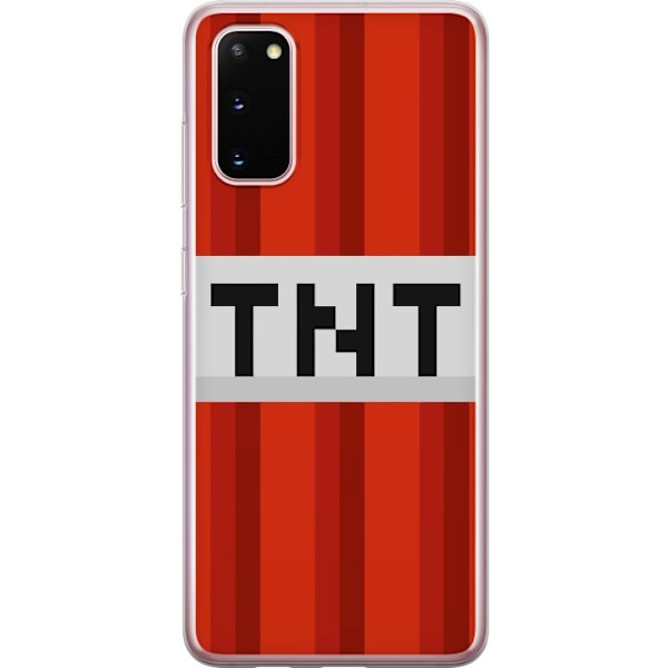 Samsung Galaxy S20 Läpinäkyvä kuori Minecraft TNT