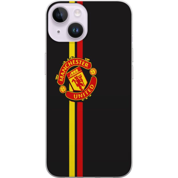 Apple iPhone 15 Genomskinligt Skal Manchester United F.C.