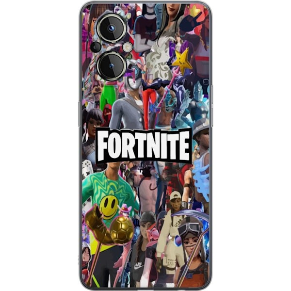 OnePlus Nord N20 5G Läpinäkyvä kuori Fortnite