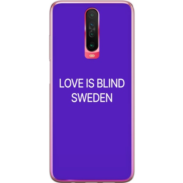 Xiaomi Redmi K30 Gjennomsiktig deksel Kjærlighet er blind
