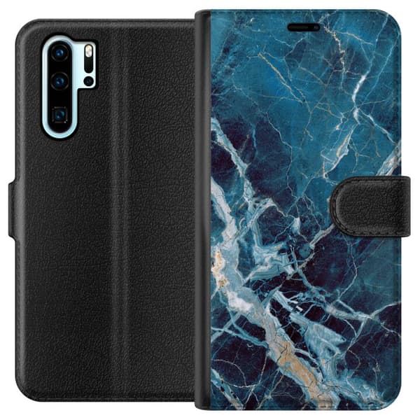 Kompatibel Tegnebogsetui til Huawei P30 Pro Marmar
