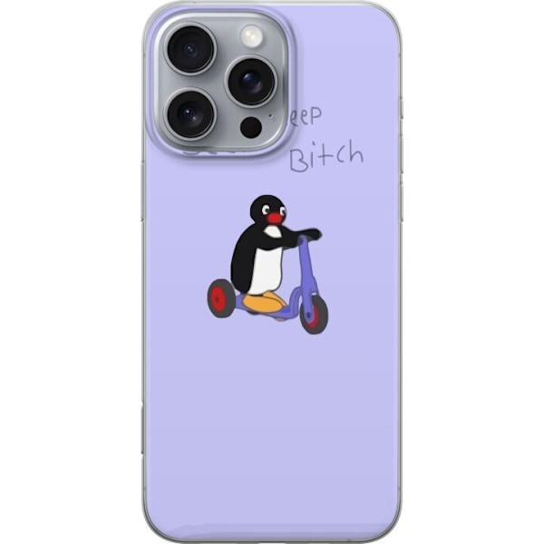 Apple iPhone 16 Pro Max Gennemsigtig cover Pingu Beep Beep