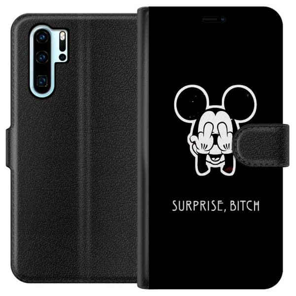 Kompatibel Tegnebogsetui til Huawei P30 Pro Mickey Mouse