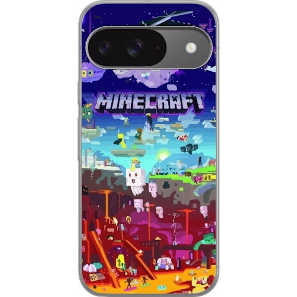 Google Pixel 9 Pro Läpinäkyvä kuori Minecraft