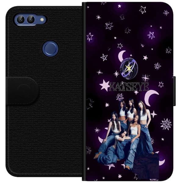 Kompatibel Tegnebogsetui til Huawei P smart KATSEYE stjärncollage lilla