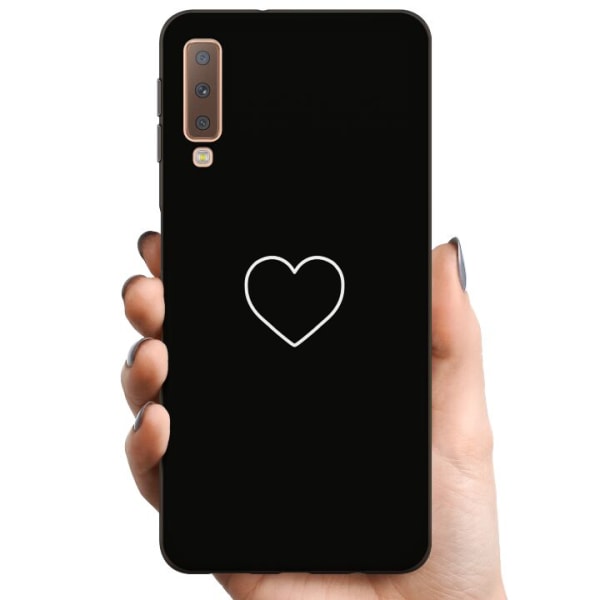 Samsung Galaxy A7 (2018) TPU Matkapuhelimen kuori Sydän