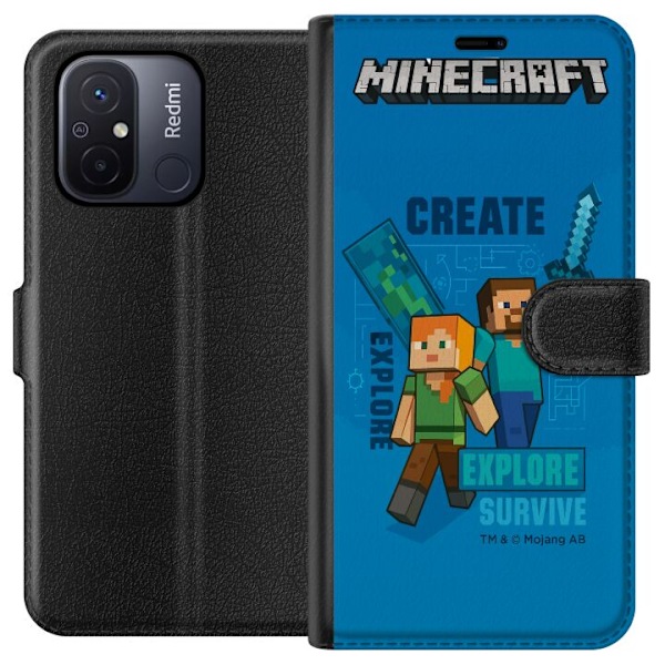Xiaomi Redmi 12C Plånboksfodral Minecraft Caves