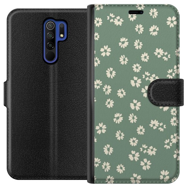 Xiaomi Redmi 9 Lompakkokotelo Kukkaisunelma - Värikäs Kukkakuvio