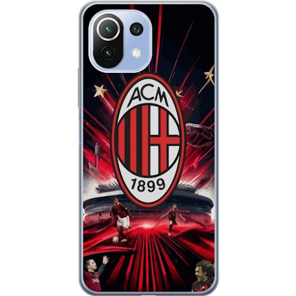 Xiaomi Mi 11 Lite Genomskinligt Skal AC Milan