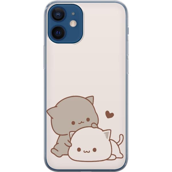 Kompatibel Mobilcover til Apple iPhone 12 mini Kawaii Søde Katte
