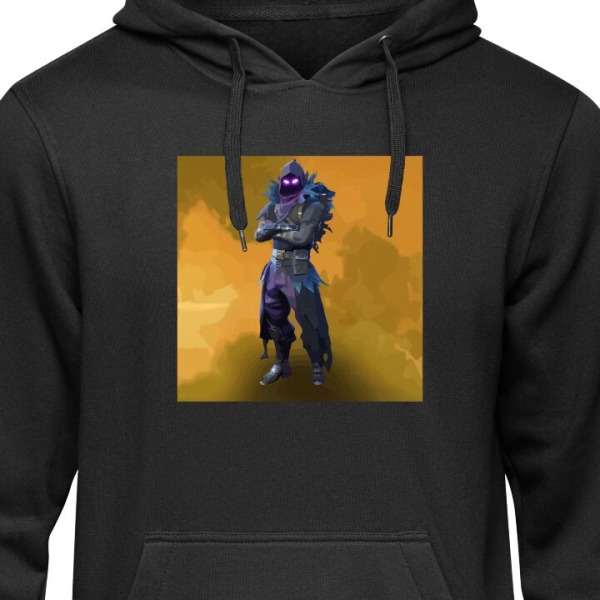 Barn Hoodie Fortnite - Raven svart 9-11 År