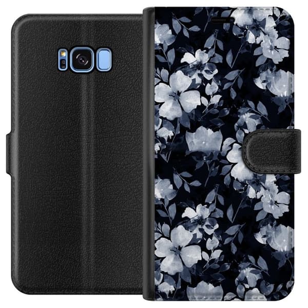 Kompatibelt Plånboksfodral till Samsung Galaxy S8 Blommor