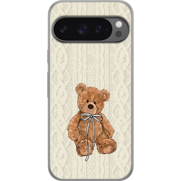 Google Pixel 9 Pro XL Gjennomsiktig deksel Liten Bamse – klassisk bamse i enkel design