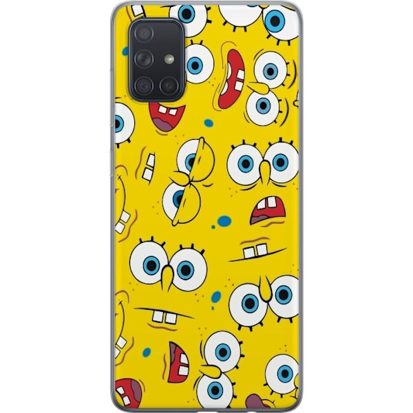 Samsung Galaxy A71 Genomskinligt Skal SpongeBob SquarePants