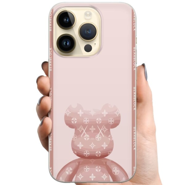 Apple iPhone 15 Pro TPU Matkapuhelimen kuori LV Pink Karhu