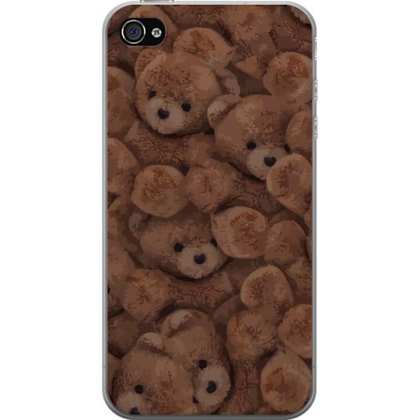 Apple iPhone 4 Genomskinligt Skal Teddy