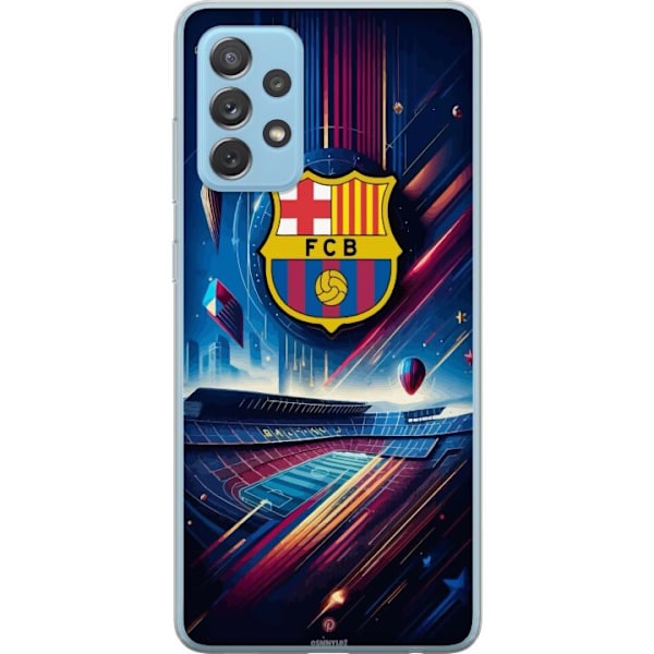 Samsung Galaxy A72 5G Läpinäkyvä kuori FC Barcelona