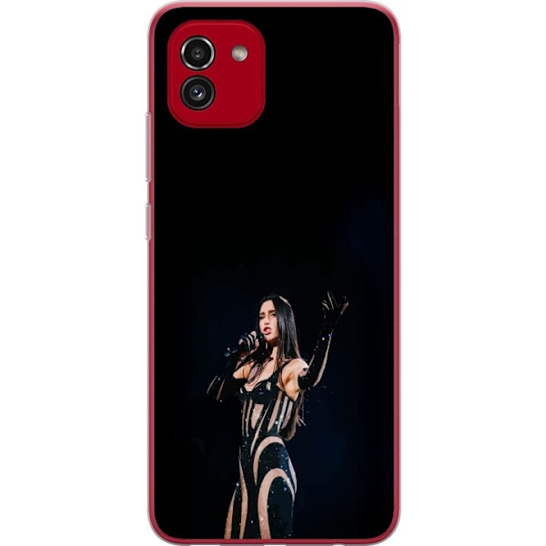 Samsung Galaxy A03 Läpinäkyvä kuori Dua Lipa – Pop Star Aesthetic